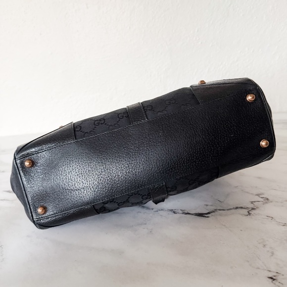 Gucci GG Logo Black Jackie Shoulder Bag - Picture 9 of 12